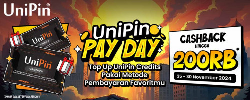 UniPin Payday – Cashback Hingga 200Ribu!